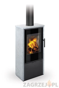 Piecyk akumulacyjny na drewno Romotop LAREDO F Kamień 6,6 kW
