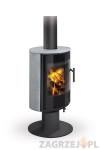 Piecyk akumulacyjny na drewno Romotop LAREDO T Kamień 6,5 kW
