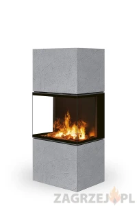 Kominek elektryczny Romotop e-LERA Thermaline Grey 61 1,8 kW