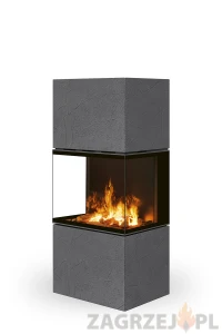 Kominek elektryczny Romotop e-LERA Thermaline Grey 62 1,8 kW