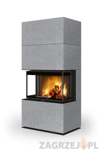 Kominek Romotop CARA C Thermaline Grey 61 10,1 kW