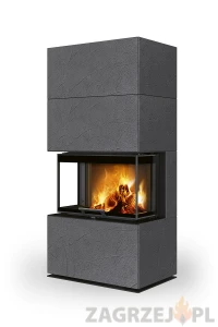 Kominek Romotop CARA C Thermaline Grey 62 10,1 kW