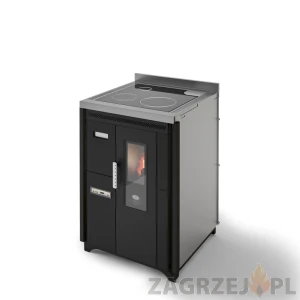 Kuchnia na pellet Nina Stalowa 7,5 kW z nadmuchem do zabudowy